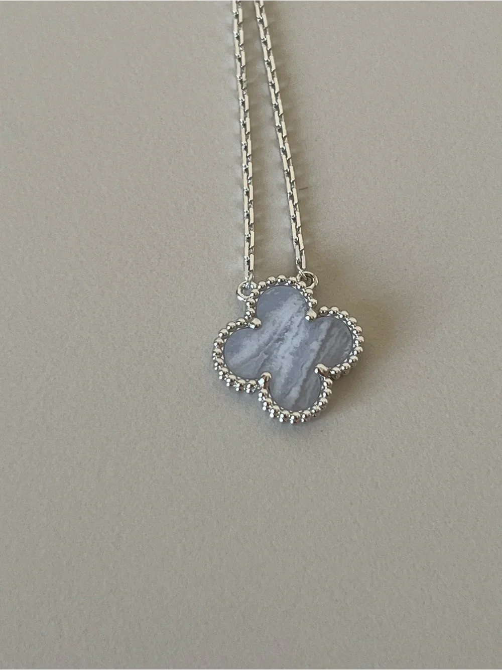 Van Cleef & Arpels Silver And Blue Necklace Pendant